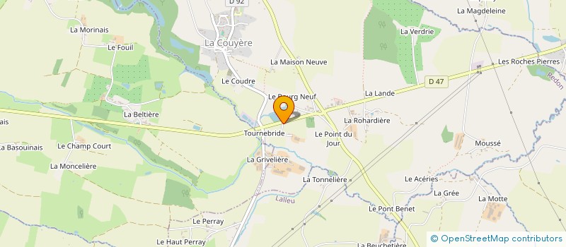 localisation de l'entreprise MONSIEUR BRUNO HEUDIARD  LA COUYERE