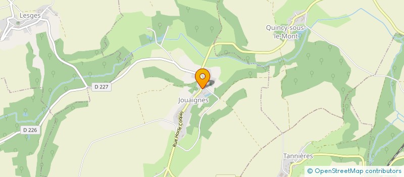 localisation de l'entreprise MONSIEUR BRUNO HIERNARD  JOUAIGNES