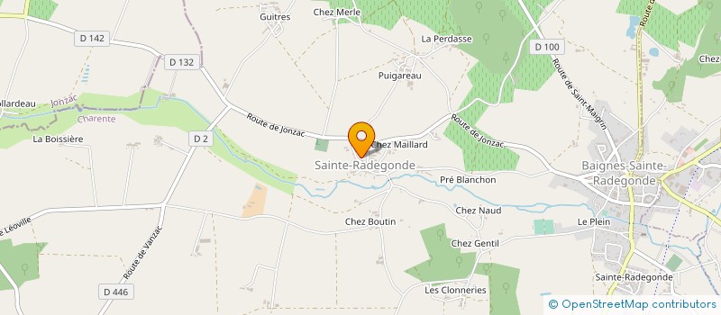 localisation de l'entreprise MONSIEUR BRUNO HILLAIRET  BAIGNES-SAINTE-RADEGONDE