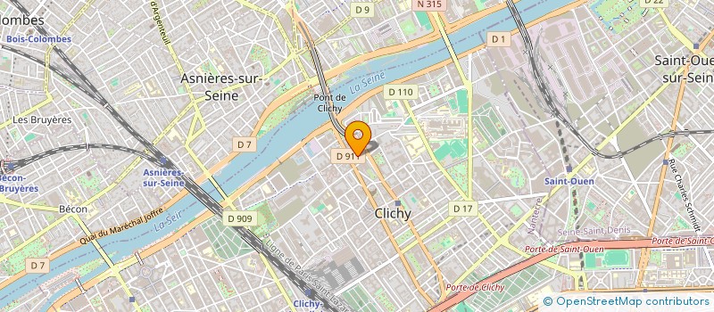 localisation de l'entreprise MONSIEUR BRUNO HOCHAR à CLICHY