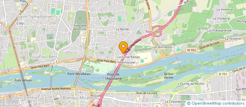 localisation de l'entreprise MONSIEUR BRUNO HOCHART  TOURS