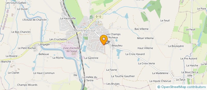 localisation de l'entreprise MONSIEUR BRUNO HOGUET  MONTREUIL-SUR-ILLE