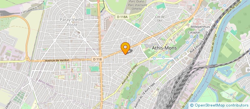 localisation de l'entreprise MONSIEUR BRUNO HONORE BURDET-BURDILLON à ATHIS-MONS