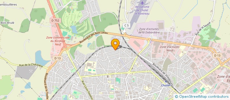 localisation de l'entreprise MONSIEUR BRUNO HOULBERT à CHOLET