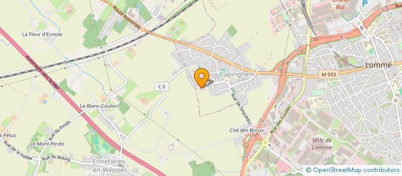 localisation de l'entreprise MONSIEUR BRUNO HOUSSIER à CAPINGHEM