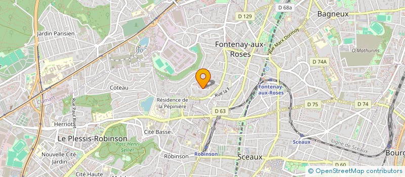 localisation de l'entreprise MONSIEUR BRUNO HUBERT à FONTENAY-AUX-ROSES