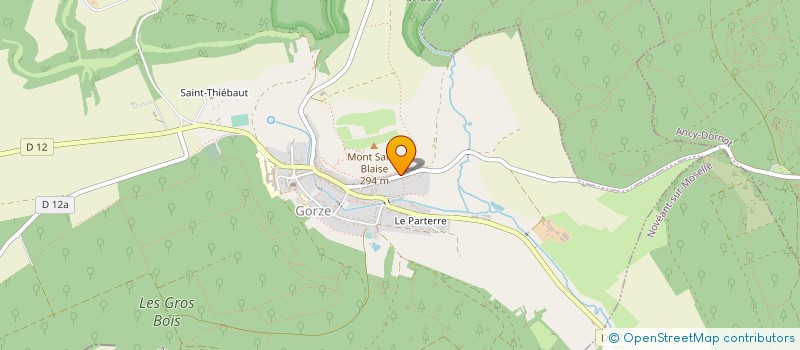 localisation de l'entreprise MONSIEUR BRUNO HURIEZ  GORZE