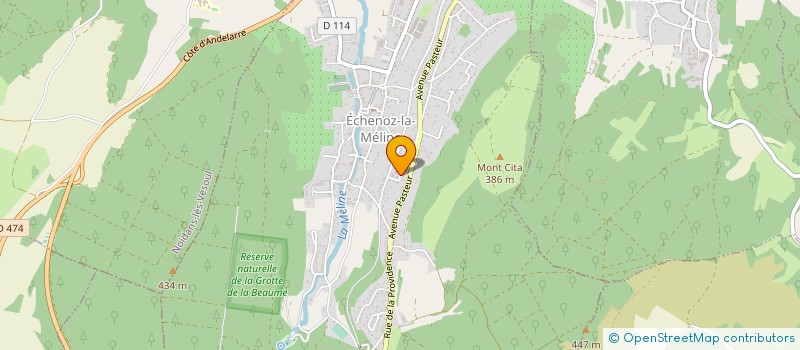 localisation de l'entreprise MONSIEUR BRUNO JACAMON  ECHENOZ-LA-MELINE