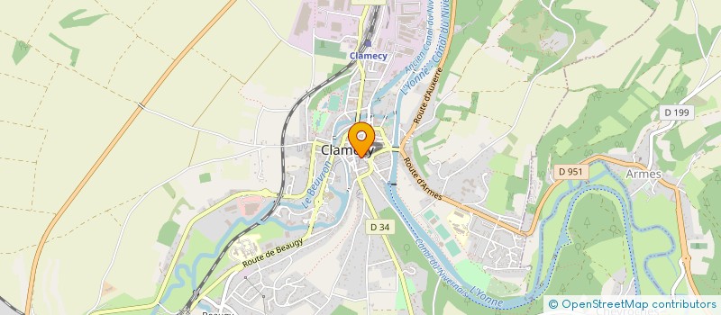 localisation de l'entreprise MONSIEUR BRUNO JACOB  CLAMECY