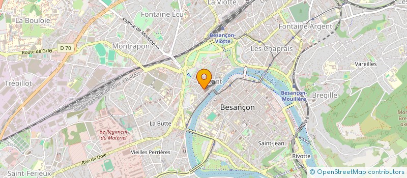 localisation de l'entreprise MONSIEUR BRUNO JACQUEL à BESANCON