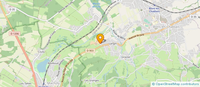 localisation de l'entreprise MONSIEUR BRUNO JACQUIER à BONS-EN-CHABLAIS