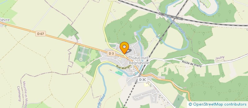 localisation de l'entreprise MONSIEUR BRUNO JACQUOT  THIAUCOURT-REGNIEVILLE