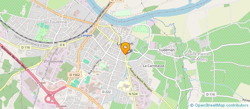 localisation de l'entreprise MONSIEUR BRUNO JANVIER à LANGON