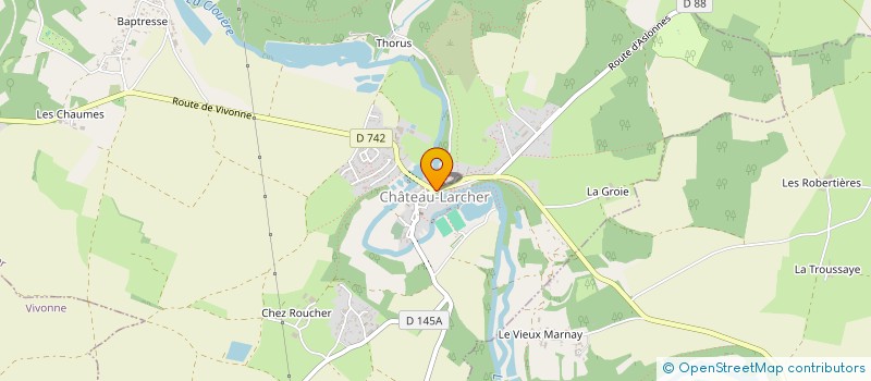 localisation de l'entreprise MONSIEUR BRUNO JARRY  CHATEAU-LARCHER