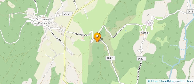 localisation de l'entreprise MONSIEUR BRUNO JEAN  SIMIANE-LA-ROTONDE