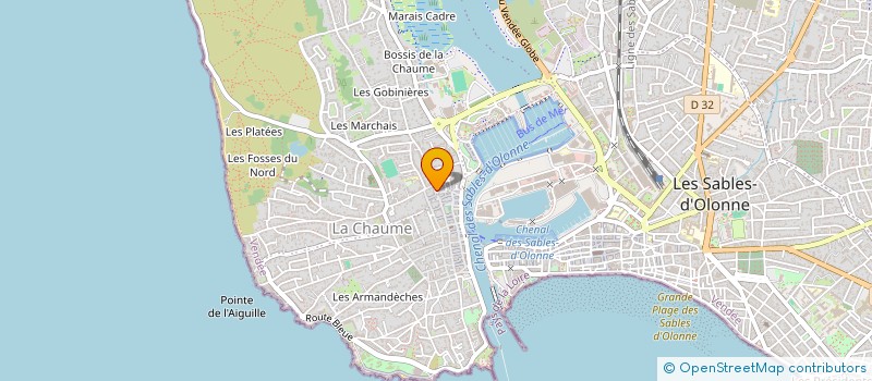 localisation de l'entreprise MONSIEUR BRUNO JEANNIER à LES SABLES D'OLONNE