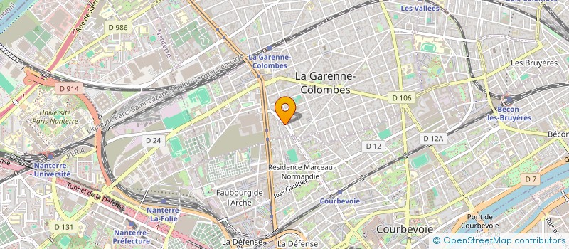 localisation de l'entreprise MONSIEUR BRUNO JEANNIN à LA GARENNE-COLOMBES