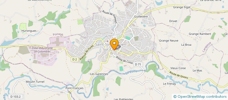 localisation de l'entreprise MONSIEUR BRUNO JEANNIN à SAINT-SYMPHORIEN-SUR-COISE