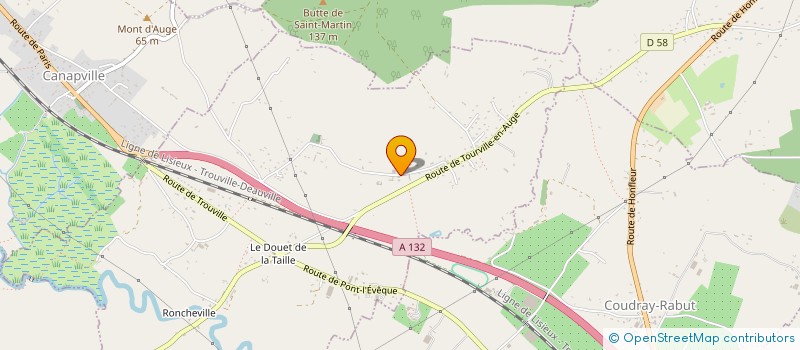 localisation de l'entreprise MONSIEUR BRUNO JEHENNE  TOURVILLE-EN-AUGE