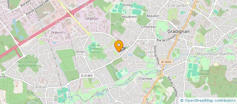 localisation de l'entreprise MONSIEUR BRUNO JOLIBERT à GRADIGNAN