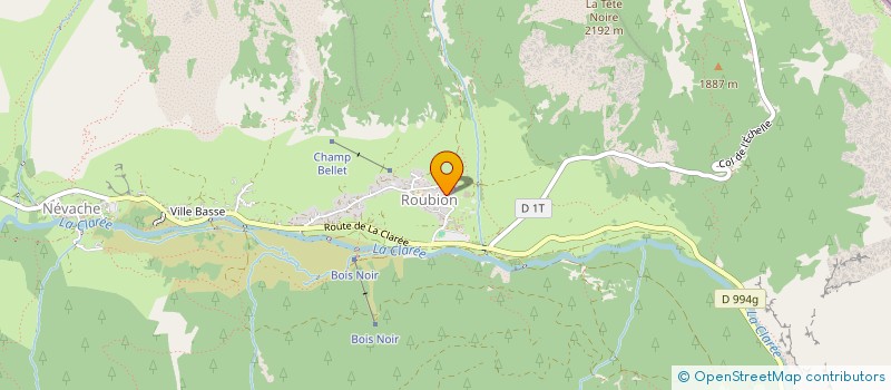 localisation de l'entreprise MONSIEUR BRUNO JONNARD  NEVACHE