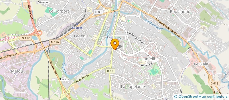 localisation de l'entreprise MONSIEUR BRUNO JOSE CORREIA REBELO  CASTRES