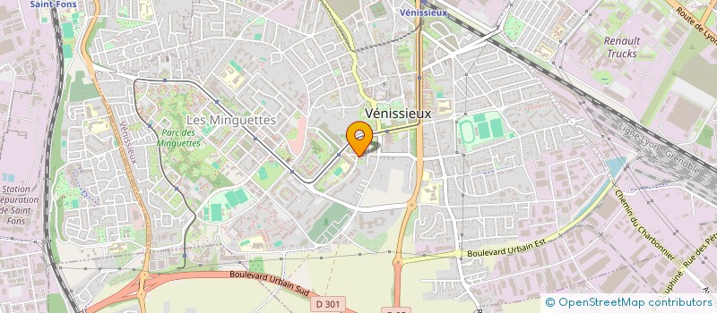 localisation de l'entreprise MONSIEUR BRUNO JOUAN  VENISSIEUX