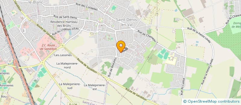 localisation de l'entreprise MONSIEUR BRUNO JOUBERT à SAINT-DENIS-EN-VAL