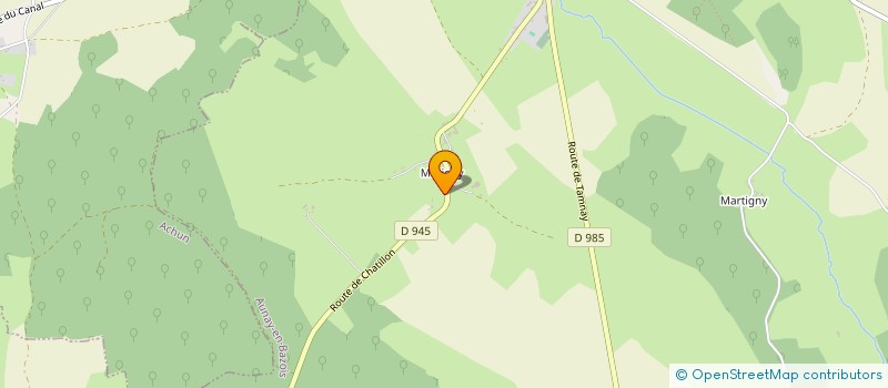 localisation de l'entreprise MONSIEUR BRUNO JOURDE  AUNAY-EN-BAZOIS