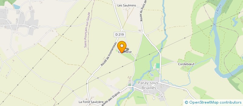 localisation de l'entreprise MONSIEUR BRUNO JOURNET  PARAY-SOUS-BRIAILLES