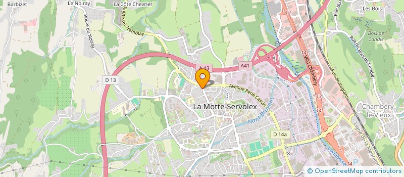 localisation de l'entreprise MONSIEUR BRUNO JOYEUX  LA MOTTE-SERVOLEX