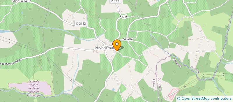 localisation de l'entreprise MONSIEUR BRUNO JUDET  PUYNORMAND