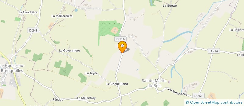 localisation de l'entreprise MONSIEUR BRUNO JUILLE à SAINTE-MARIE-DU-BOIS