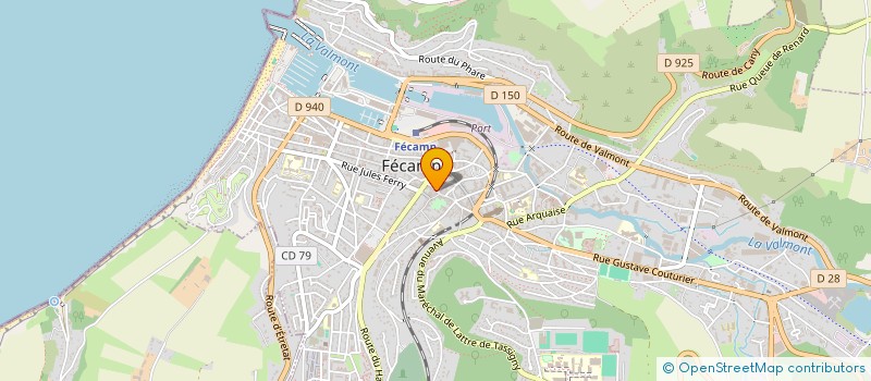 localisation de l'entreprise MONSIEUR BRUNO JUSTER  FECAMP