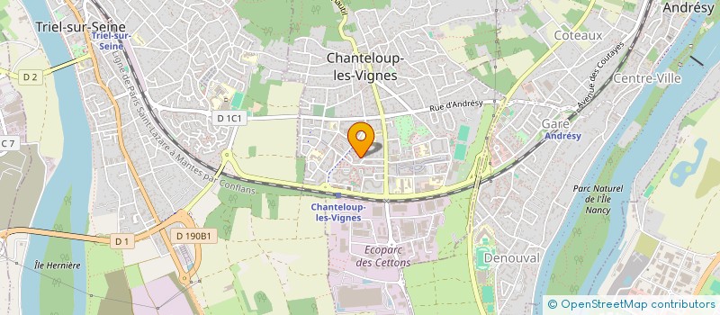 localisation de l'entreprise MONSIEUR BRUNO KAMASEKO NSIMATEKO à CHANTELOUP-LES-VIGNES