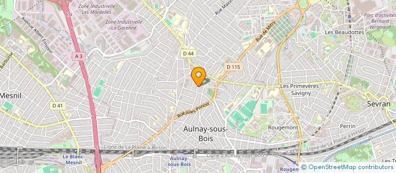localisation de l'entreprise MONSIEUR BRUNO KAMENI  AULNAY-SOUS-BOIS