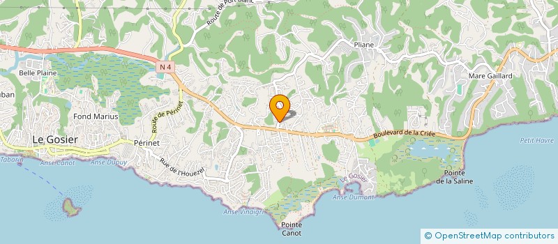 localisation de l'entreprise MONSIEUR BRUNO KANCEL  LE GOSIER