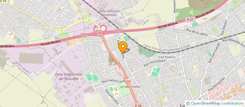 localisation de l'entreprise MONSIEUR BRUNO KARCZYNSKI  LIEVIN