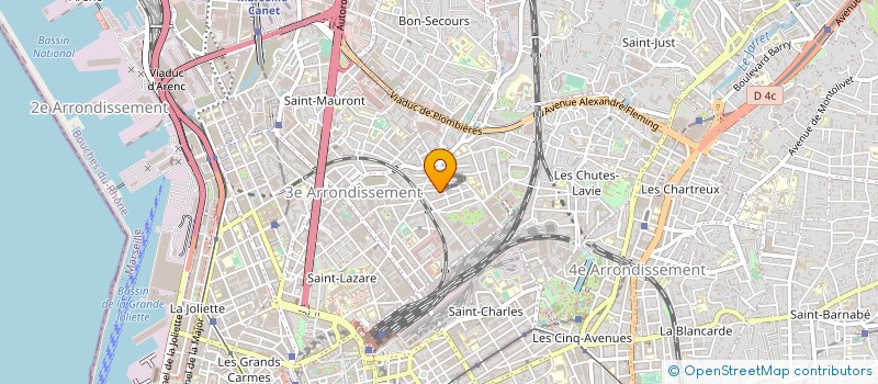 localisation de l'entreprise MONSIEUR BRUNO KARIM PEZ à MARSEILLE