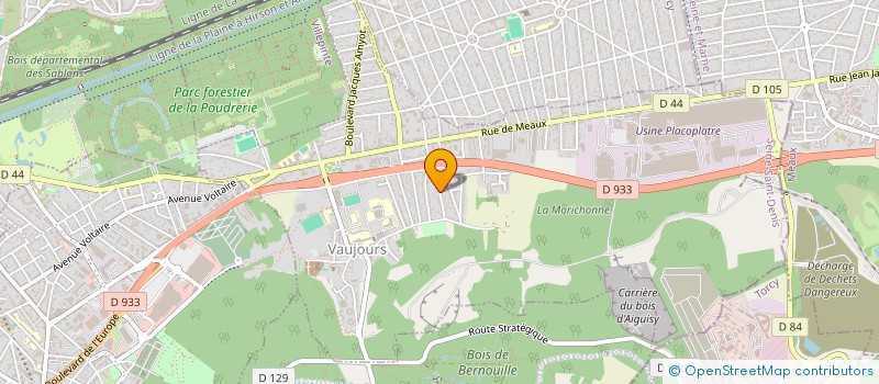 localisation de l'entreprise MONSIEUR BRUNO KEIP  VAUJOURS