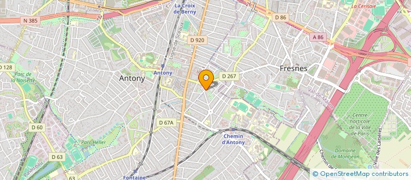 localisation de l'entreprise MONSIEUR BRUNO KERAVEL  ANTONY