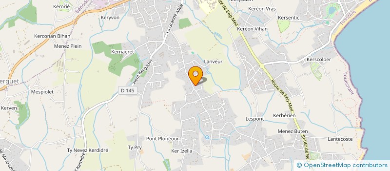 localisation de l'entreprise MONSIEUR BRUNO KERVAREC à FOUESNANT