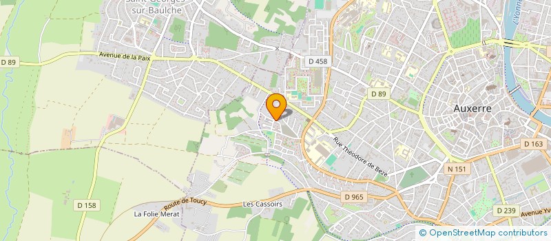 localisation de l'entreprise MONSIEUR BRUNO KILLIAN à AUXERRE