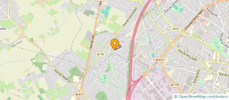 localisation de l'entreprise MONSIEUR BRUNO KRANTZ  TOURCOING