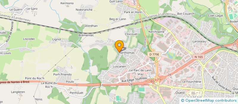 localisation de l'entreprise MONSIEUR BRUNO L'HER  PLOEREN