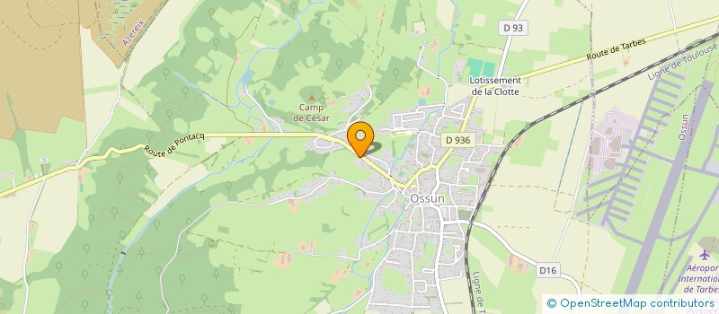 localisation de l'entreprise MONSIEUR BRUNO LABARONNIE  OSSUN