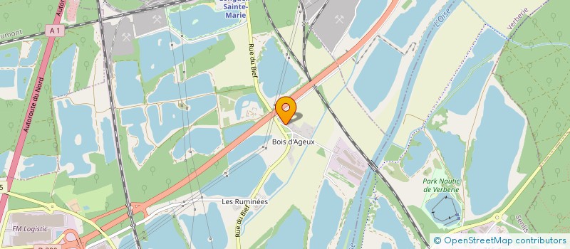 localisation de l'entreprise MONSIEUR BRUNO LABATEUX  LONGUEIL-SAINTE-MARIE