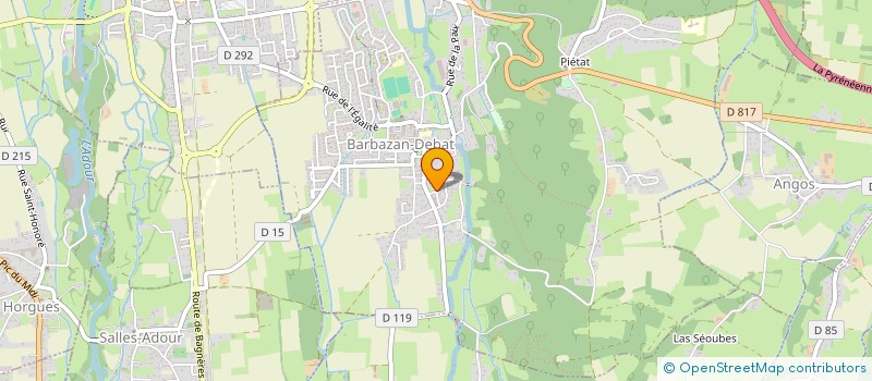 localisation de l'entreprise MONSIEUR BRUNO LABOUREUR  BARBAZAN-DEBAT