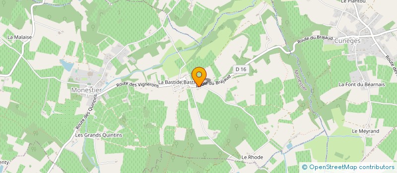 localisation de l'entreprise MONSIEUR BRUNO LABOYE  GAGEAC-ET-ROUILLAC