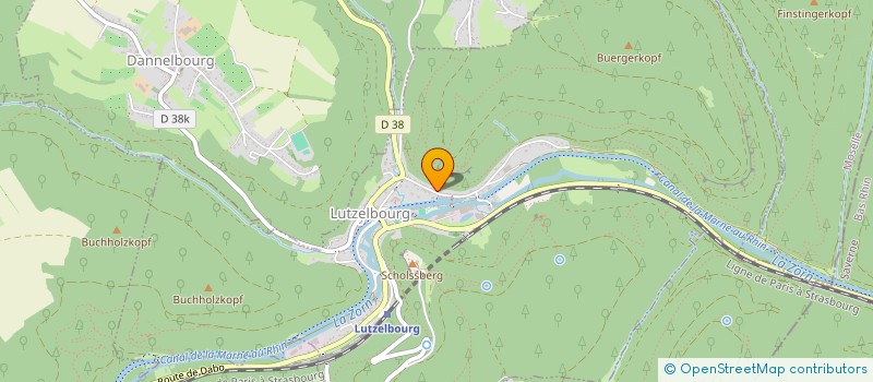 localisation de l'entreprise MONSIEUR BRUNO LACK  LUTZELBOURG